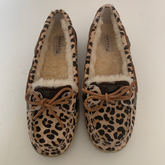 Sperry Angelfish Fleecelined Leopard 